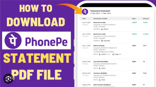 how to download phonepe statement