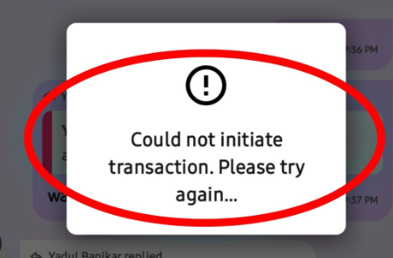 Couldn’t Initiate Transaction PhonePe
