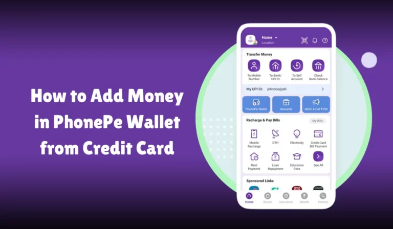 How to Add Money in PhonePe Wallet from Credit Card