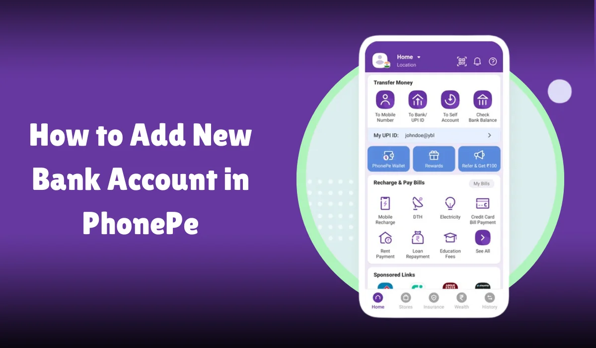 How to Add New Bank Account in PhonePe