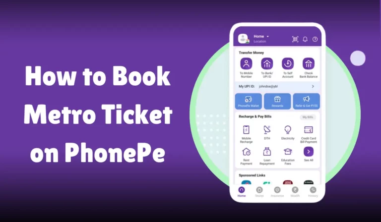 How to Book Metro Ticket on PhonePe