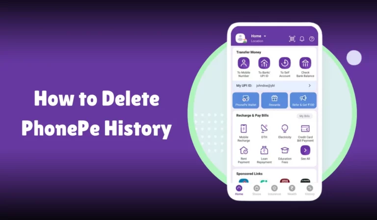 How to Delete PhonePe History