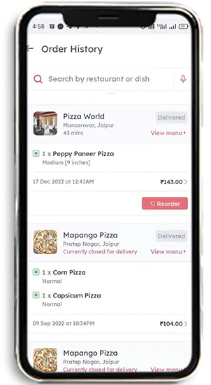 How to Delete Zomato Order History