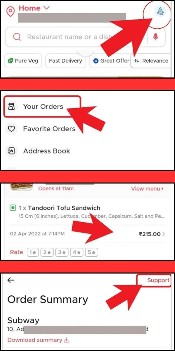 How to Cancel Order in Zomato