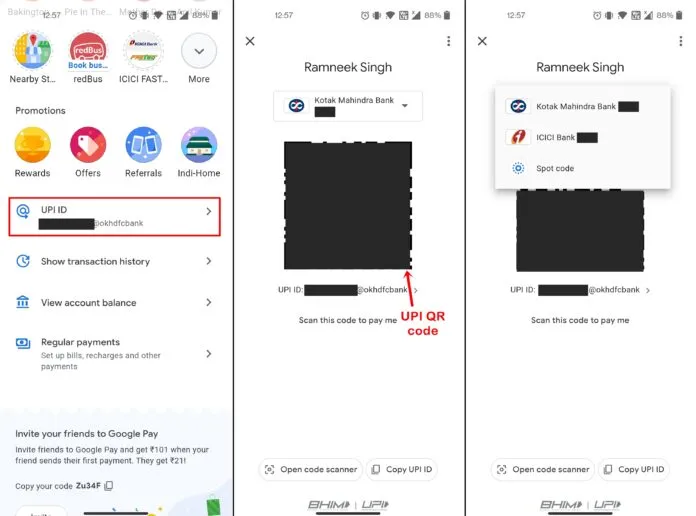 VPA Address in Google Pay