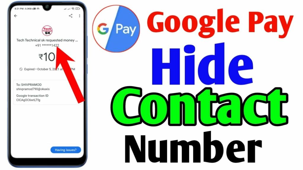 How to Hide Your Mobile Number in Google Pay