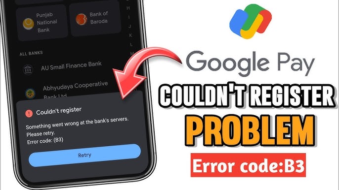 Couldn't Register Google Pay Error