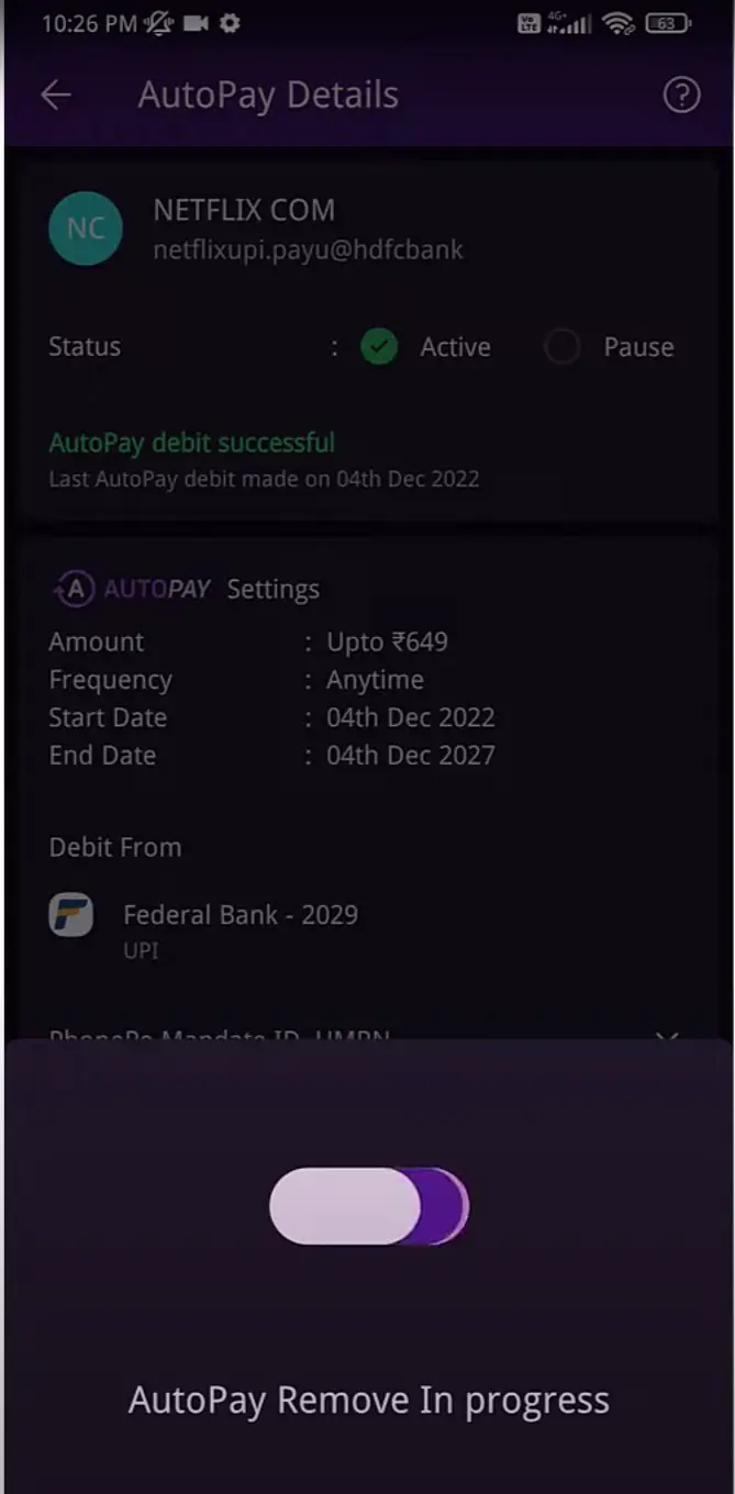 How to Disable Autopay in PhonePe