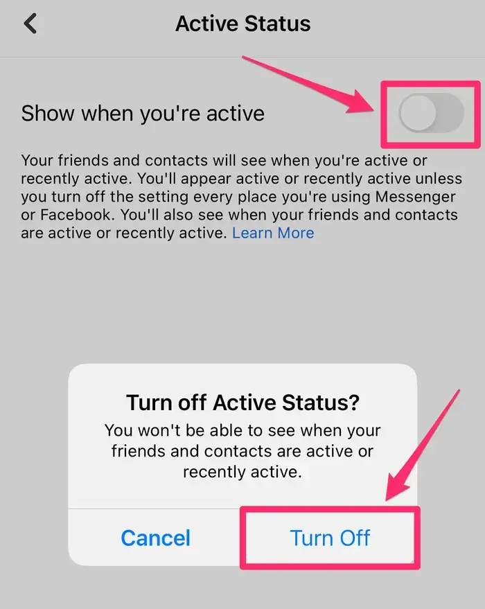 messenger active status 1