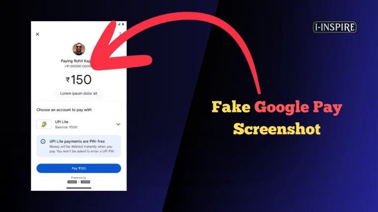 Fake Google Pay Screenshot