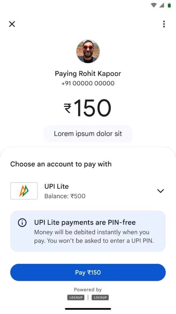 Fake Google Pay Screenshot