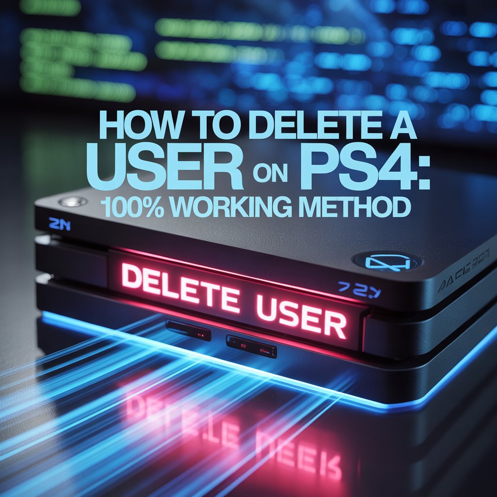 How To Delete A User On PS4